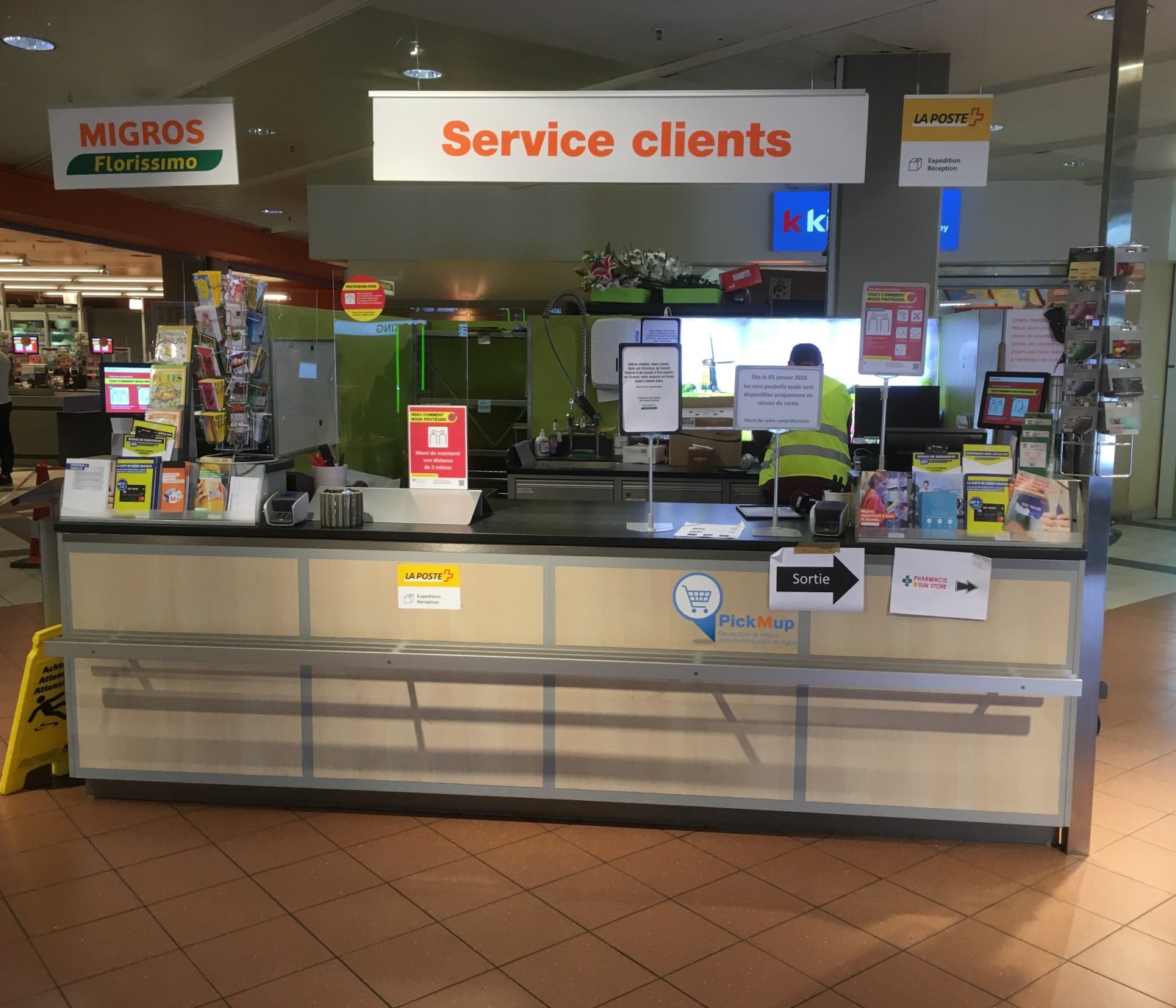 Lausanne, Migros des Bergières, 18.04.2020