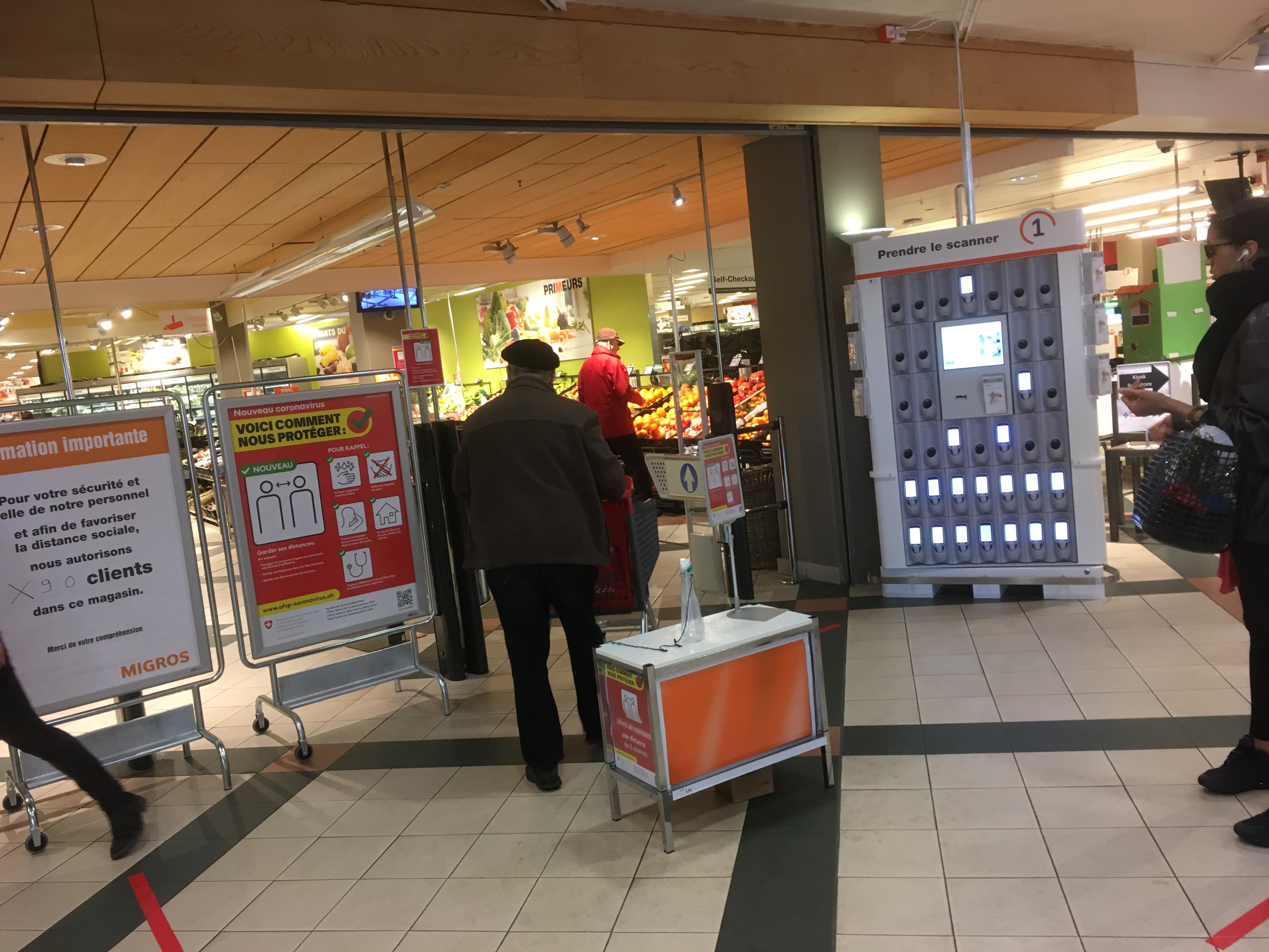 Lausanne, Migros des Bergières, 28.03.2020