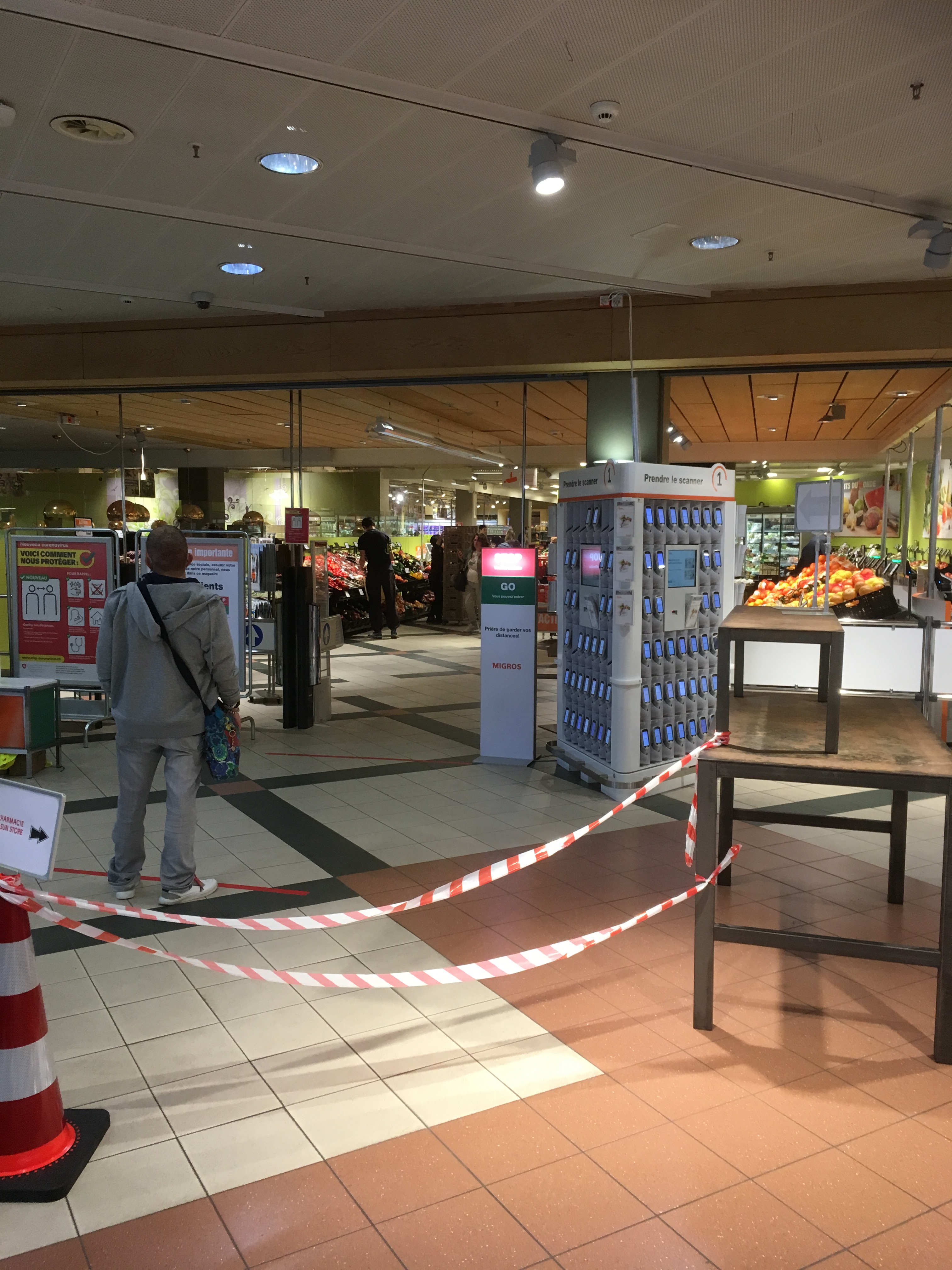 Lausanne, Migros des Bergières, 09.04.2020